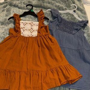 Wonder Nation Orange Ruffled Tiered Sundress